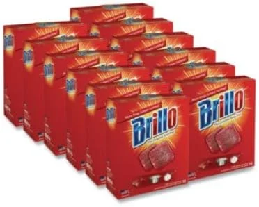 Heavy-Duty Soap-Filled Scouring Pads (12/Box)